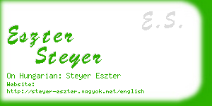 eszter steyer business card